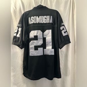Raiders #21 Nnamdi Asamugha Reebok size 50 Black